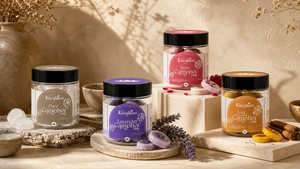 Khushboo Living Scented Camphor: Pure, Rose, Lavender & Kesar Chandan Camphor for a Fragrant & Peaceful Home