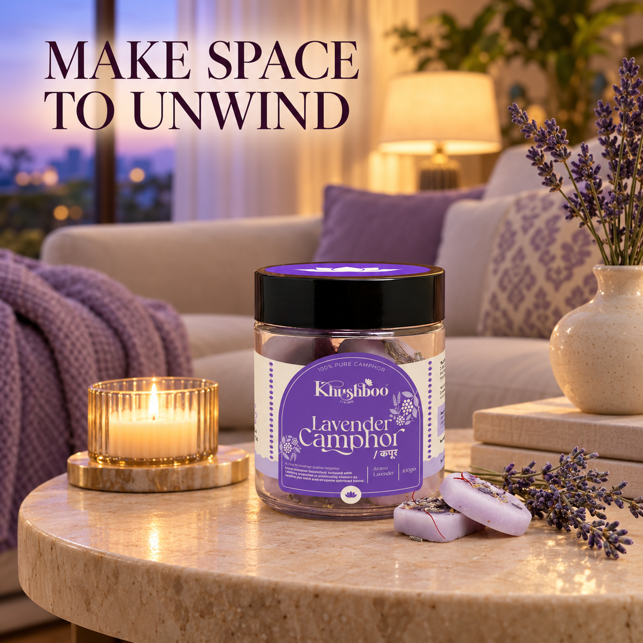 100% Pure lavender Camphor 100g