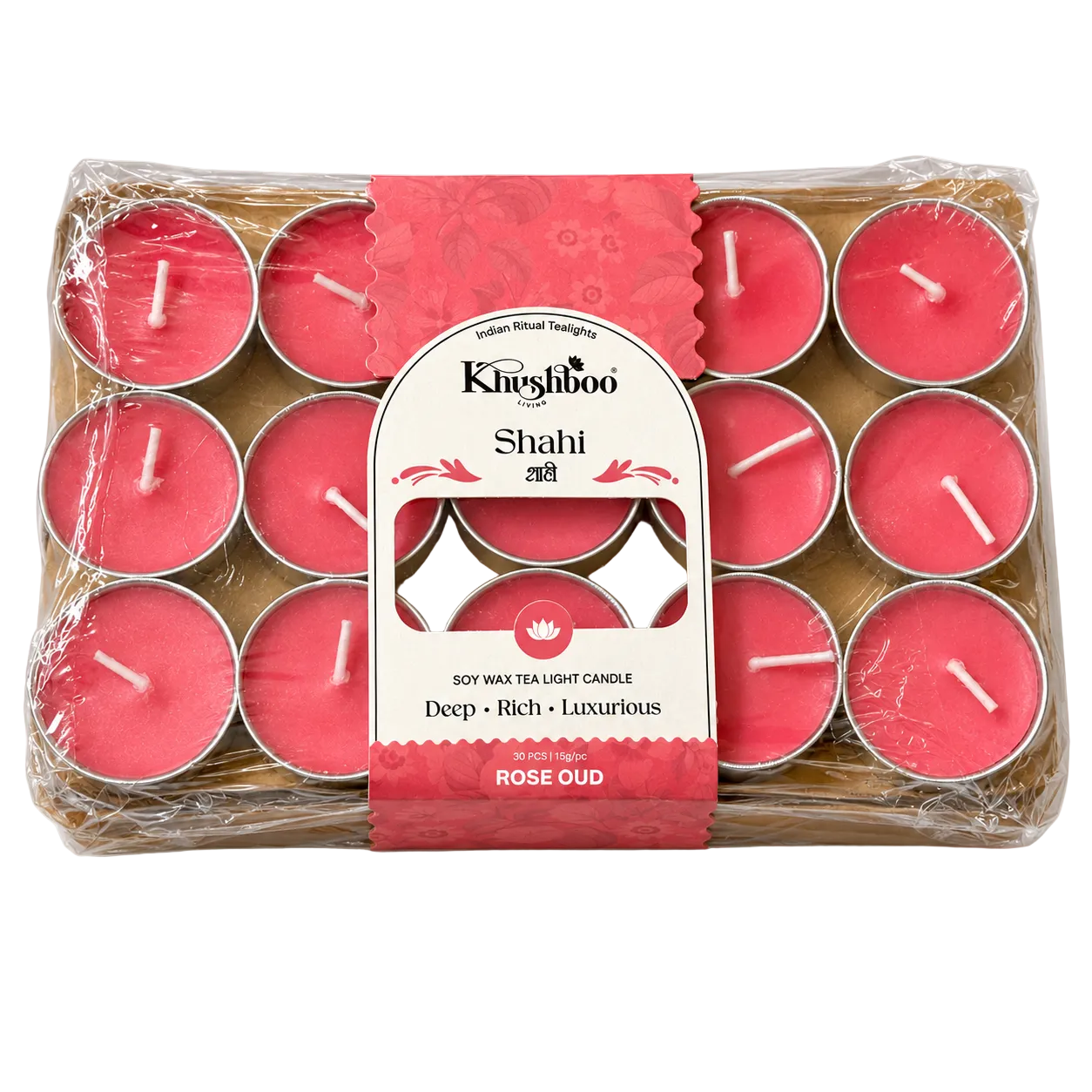 Scented Tealight Set of 30 | Luxury mini candles for home decor