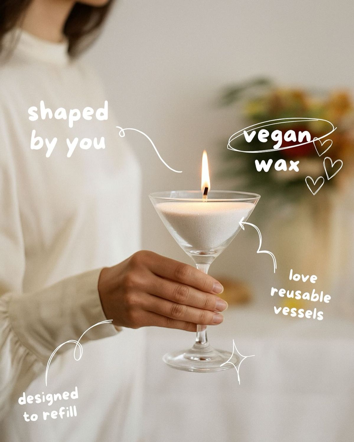 Pearl Sand Wax Candle Diy (with wicks)