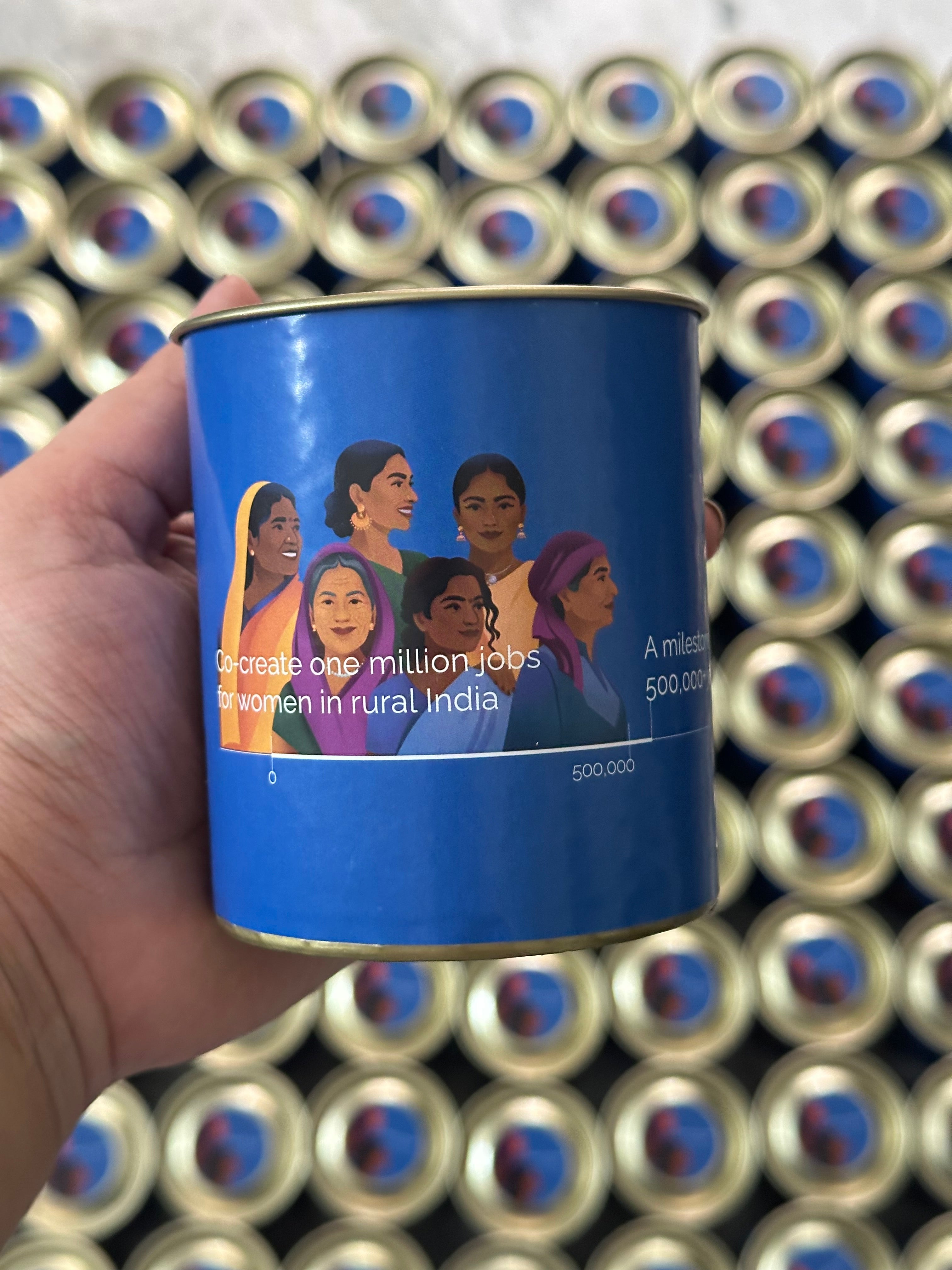 Custom Logo, Names, Photo & Message | Vegan Soy Wax | Corrugated Tin Gift Box | 30-35 Hrs Burn