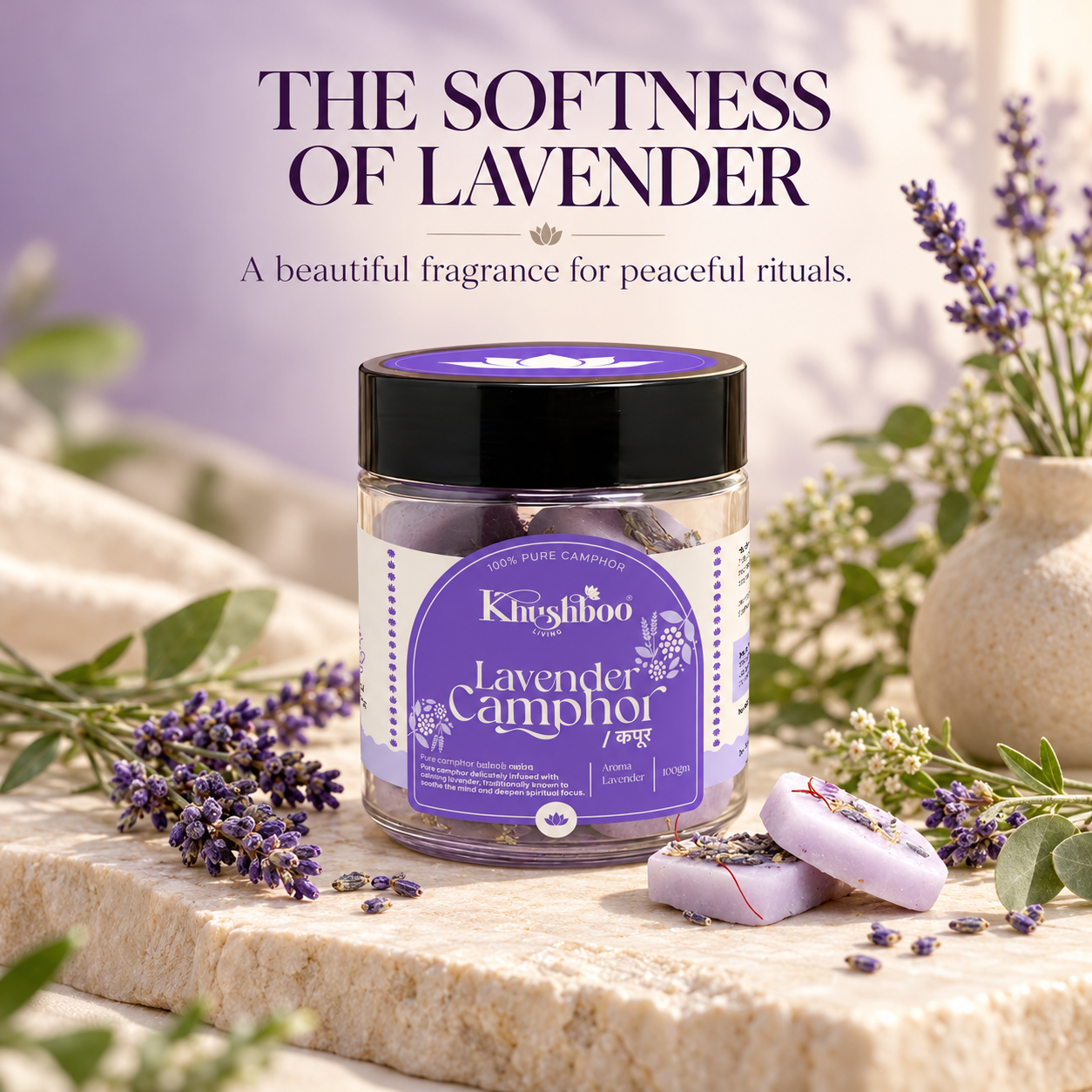 100% Pure lavender Camphor 100g
