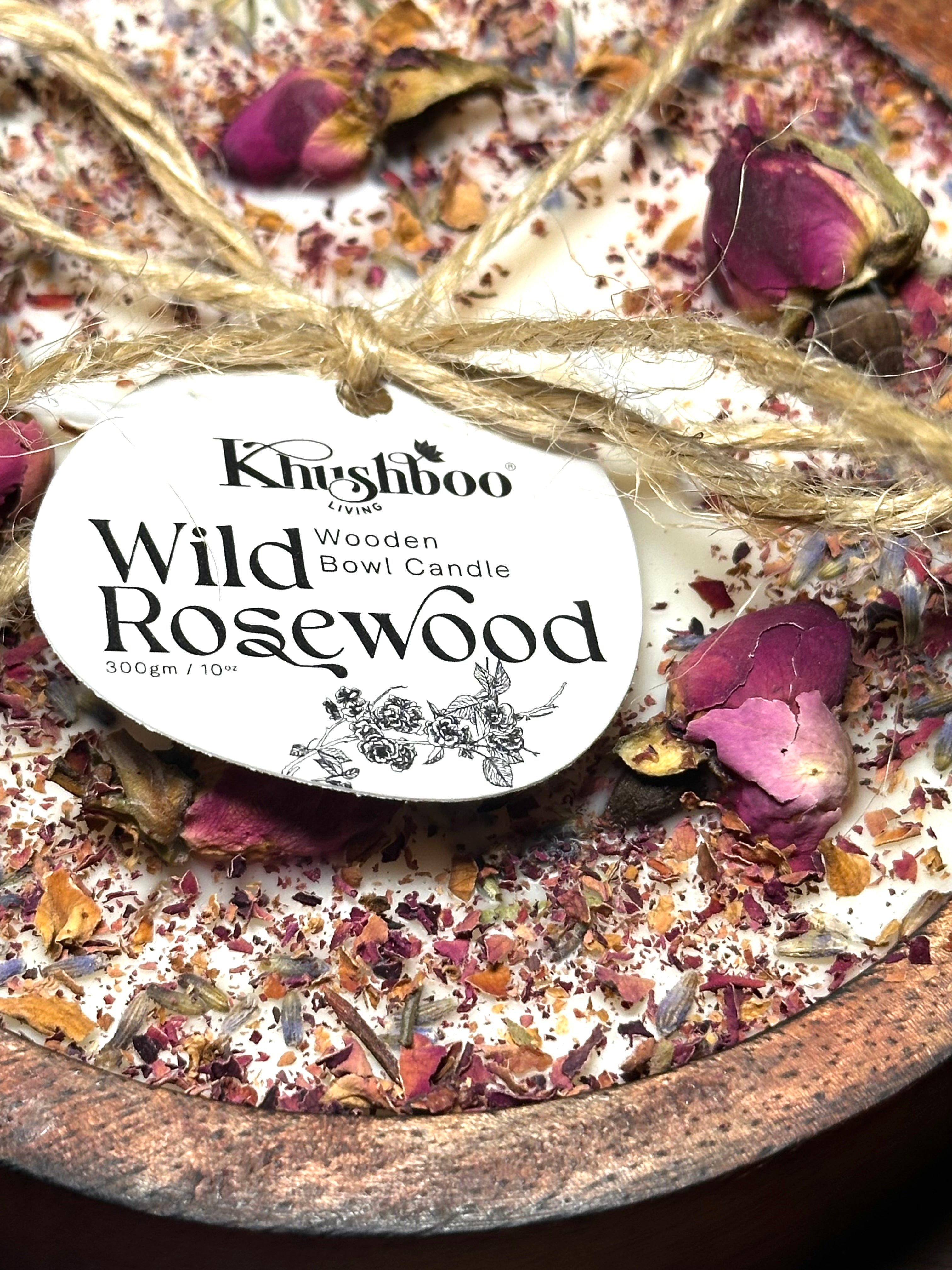 Wooden Bowl Scented Candle