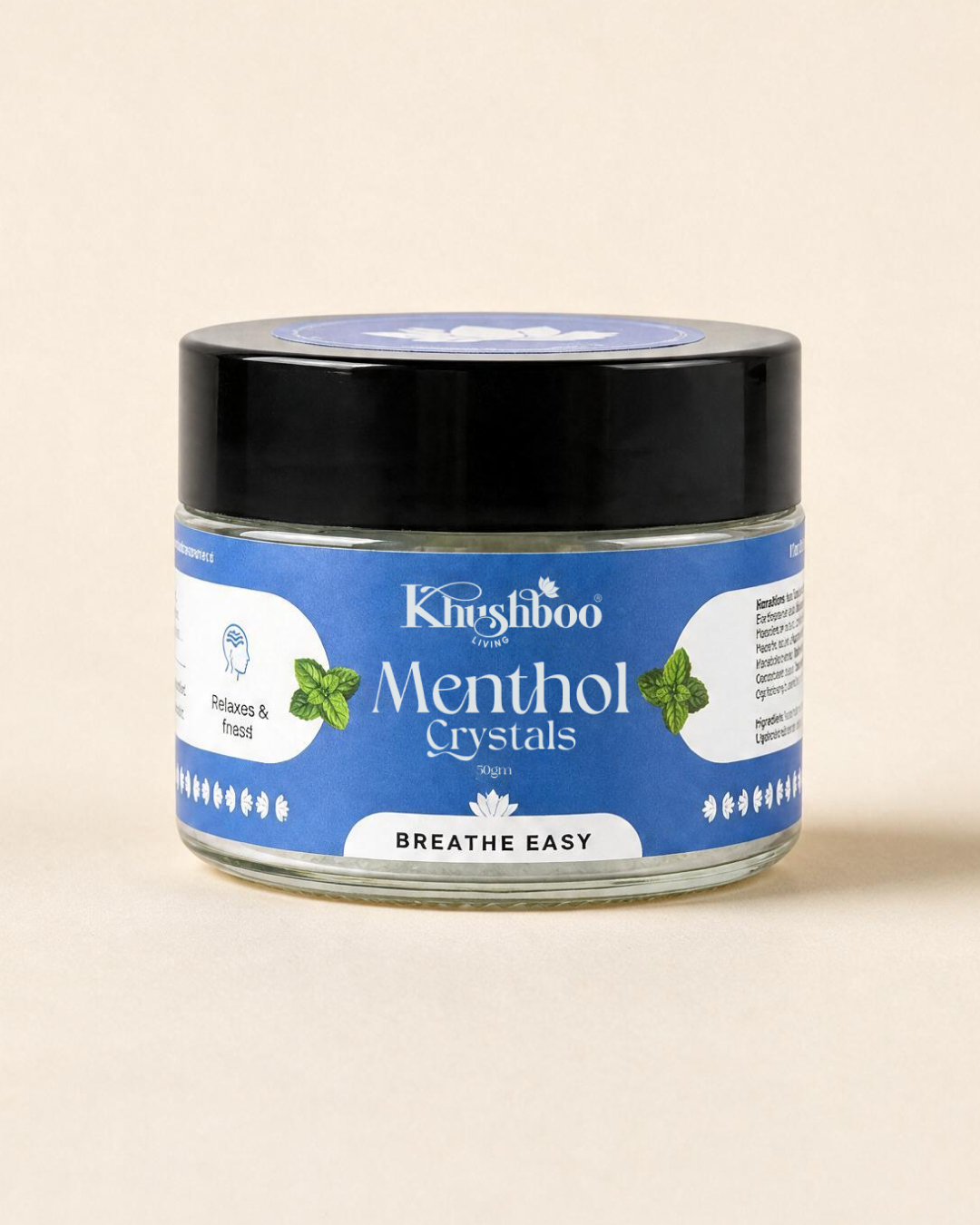 100% Pure Menthol Crystals (50g) – Natural Nasal Relief & Fresh Breathing