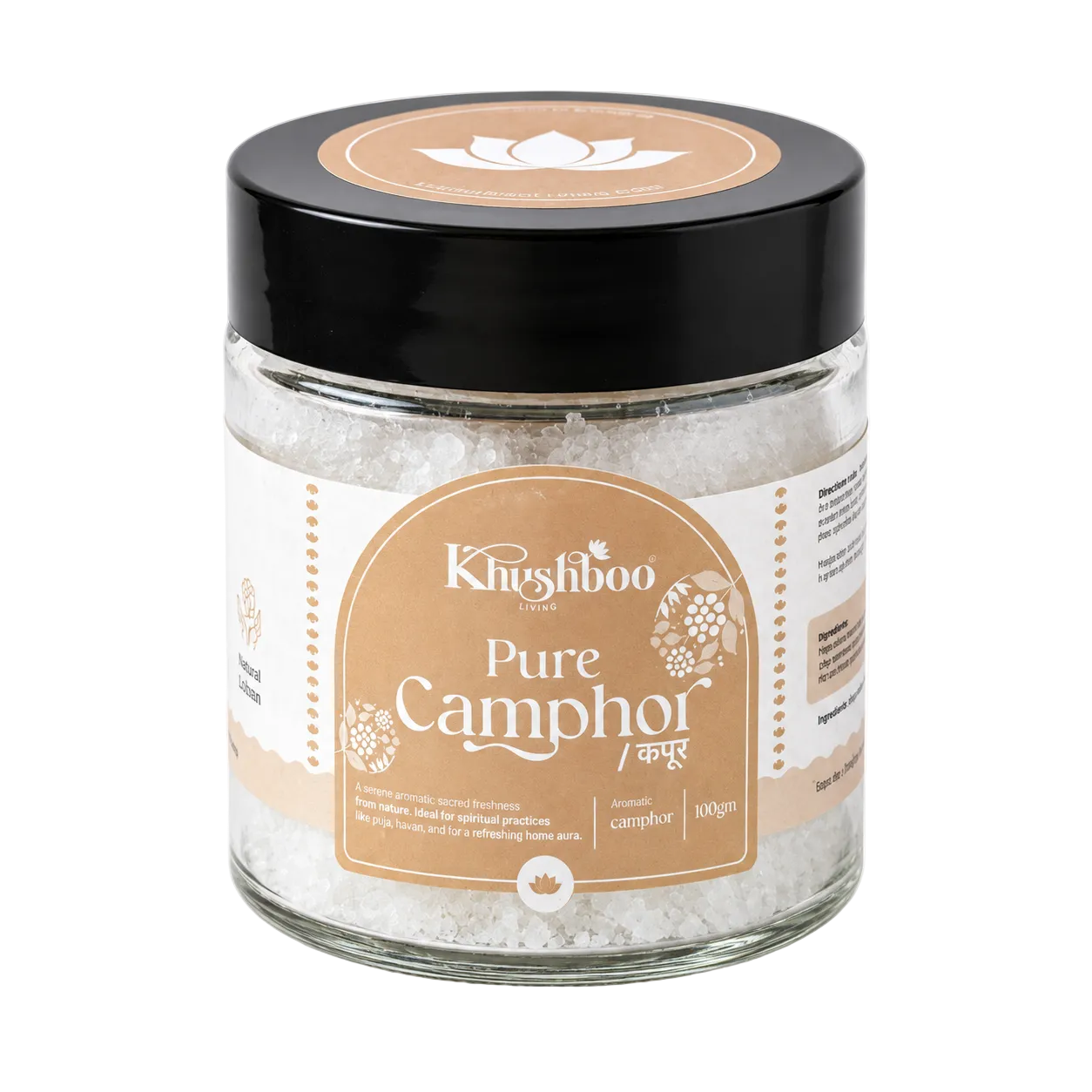 100% Pure Camphor (100g) – Natural, Chemical-Free, Multi-Purpose