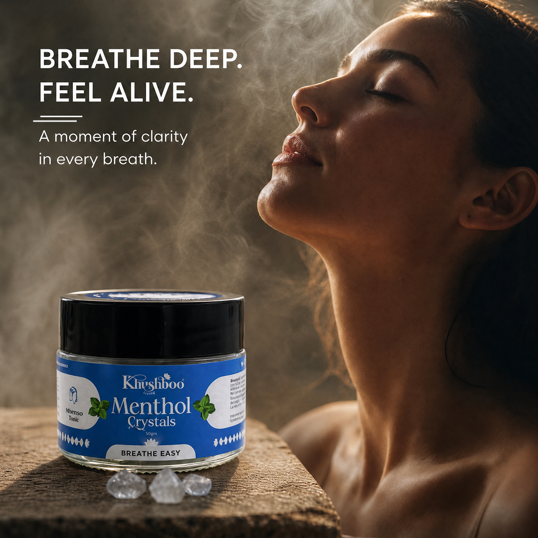100% Pure Menthol Crystals (50g) – Natural Nasal Relief & Fresh Breathing