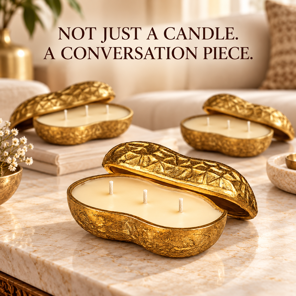 MOONGFALI 3-Wick Scented Candle (5inch)