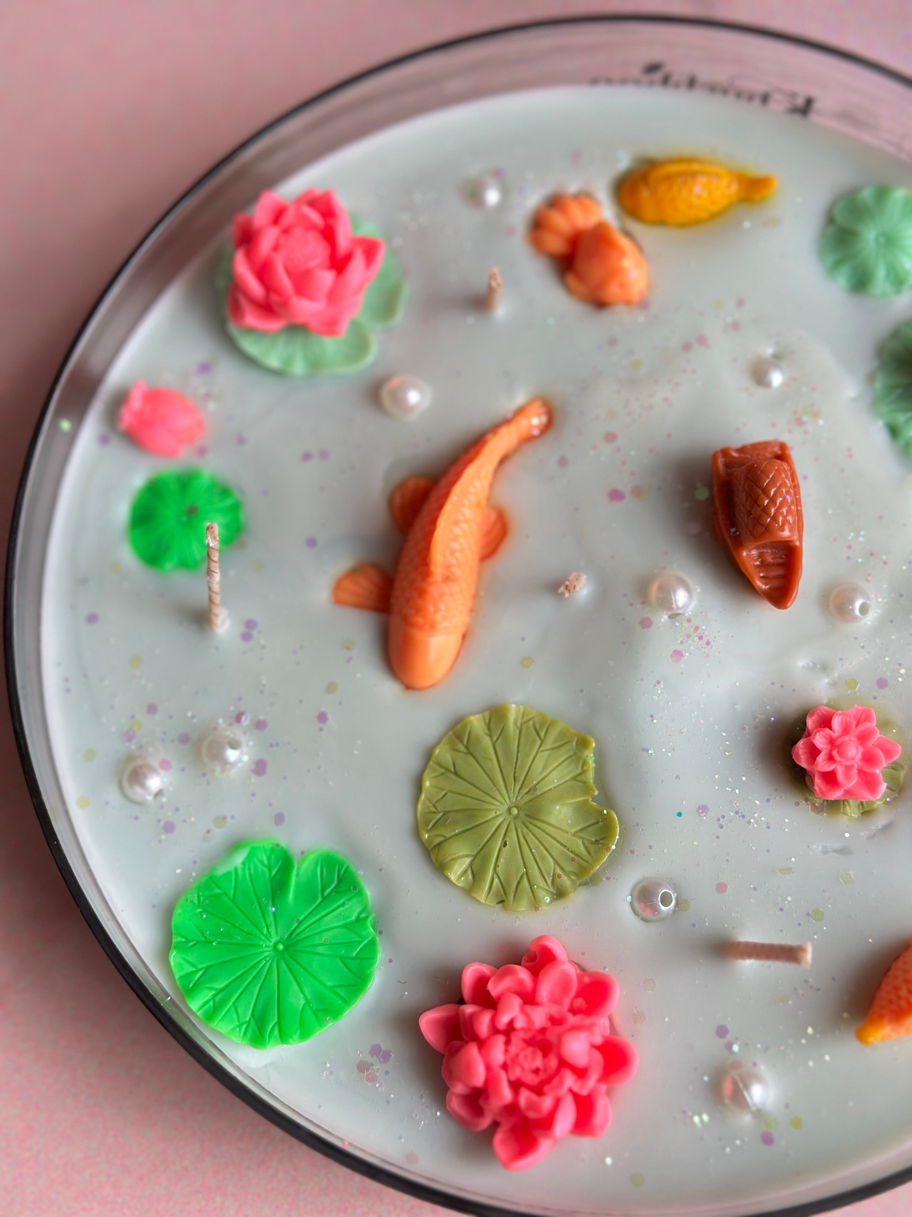 Noor-E-Kashmir 5-Wick Scented Candle (Big Size) Divine Lotus