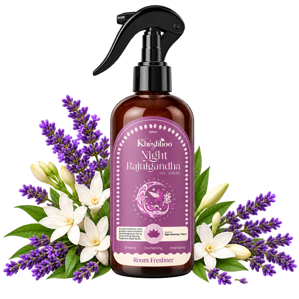 Night Rajnigandha Luxury Room Freshener Spray – 100ml