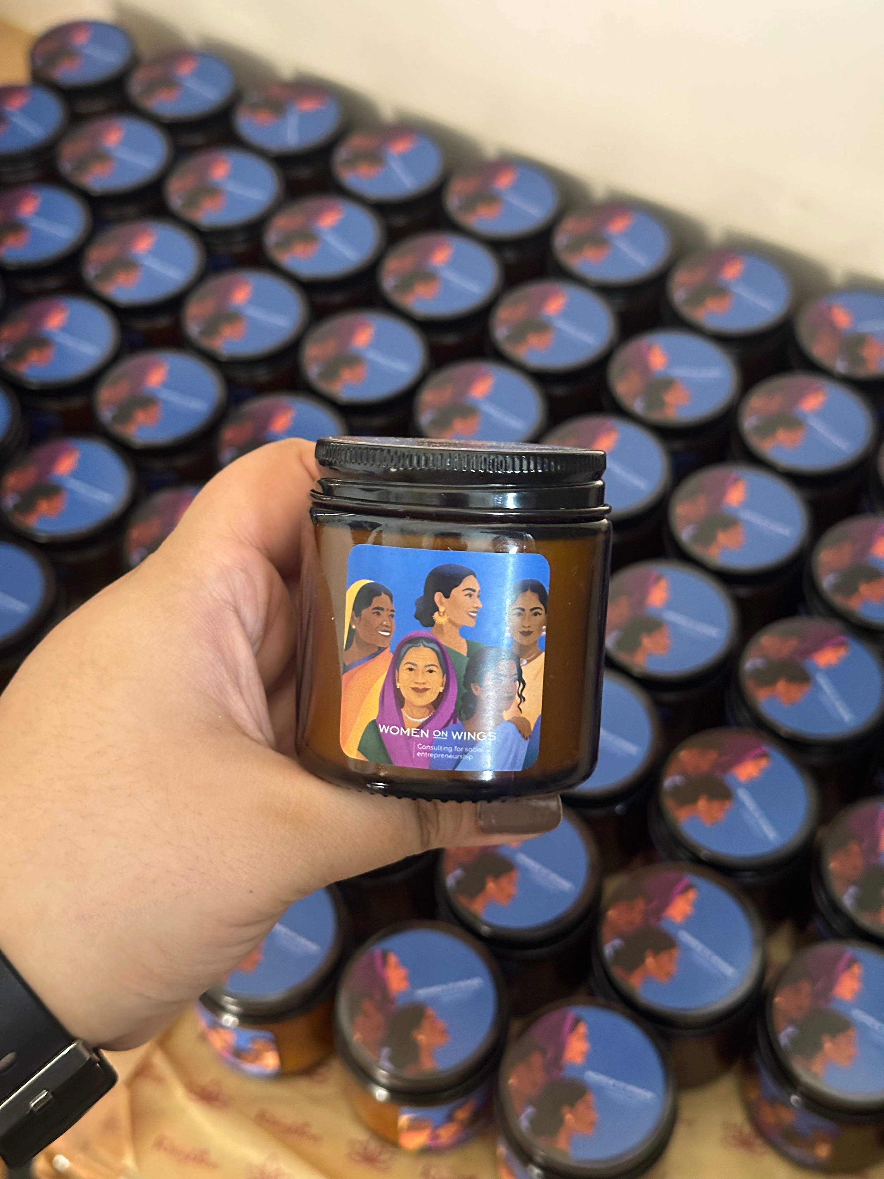 Custom Logo, Names, Photo & Message | Vegan Soy Wax | Corrugated Tin Gift Box | 30-35 Hrs Burn