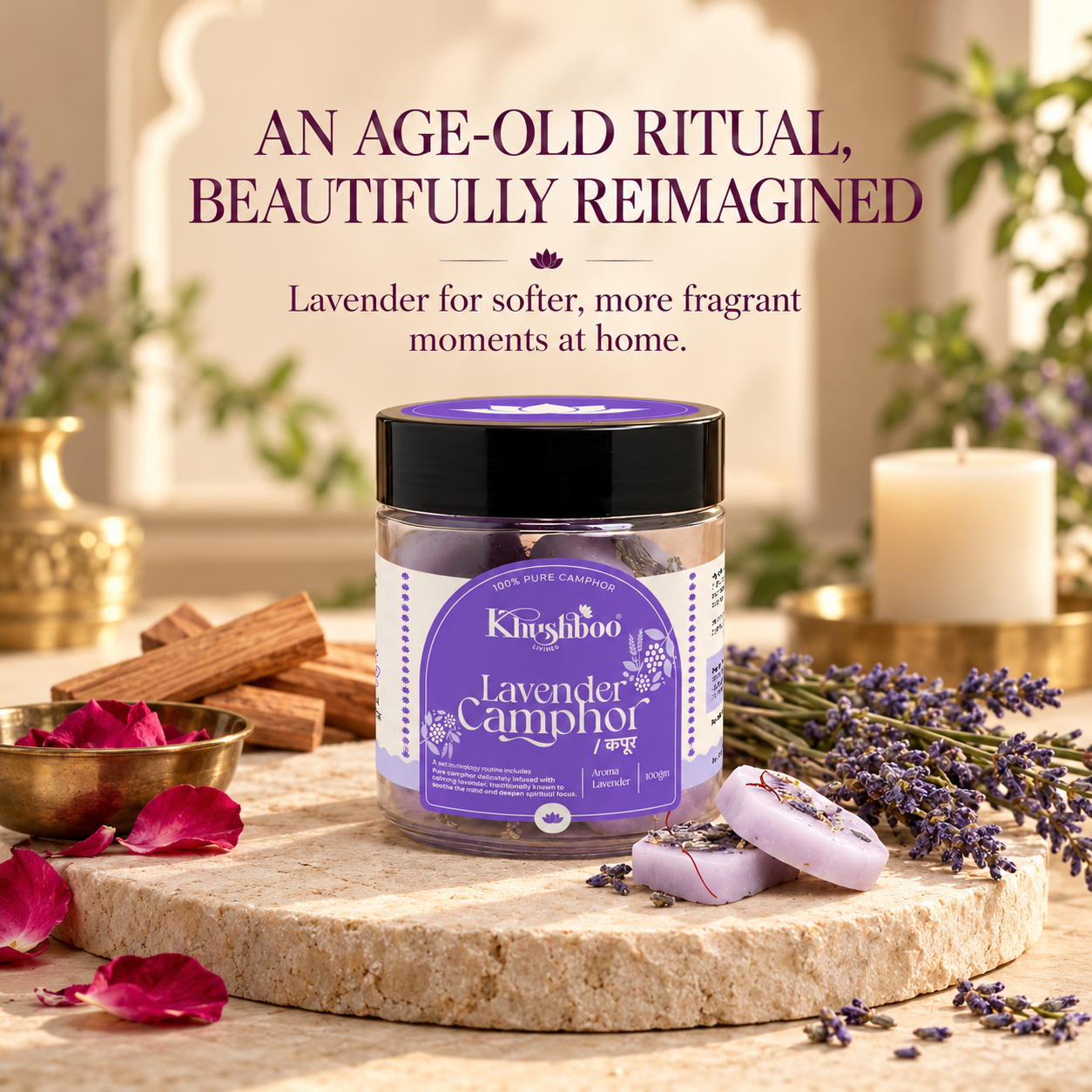 100% Pure lavender Camphor 100g