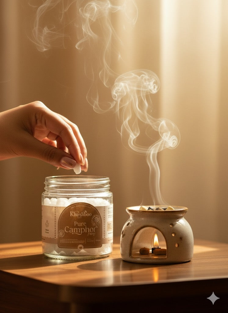 100% Pure Camphor (100g) – Natural, Chemical-Free, Multi-Purpose