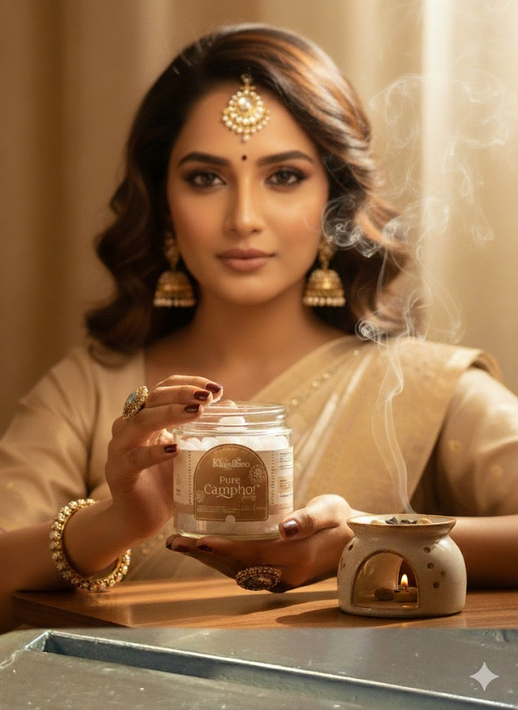 100% Pure Camphor (100g) – Natural, Chemical-Free, Multi-Purpose