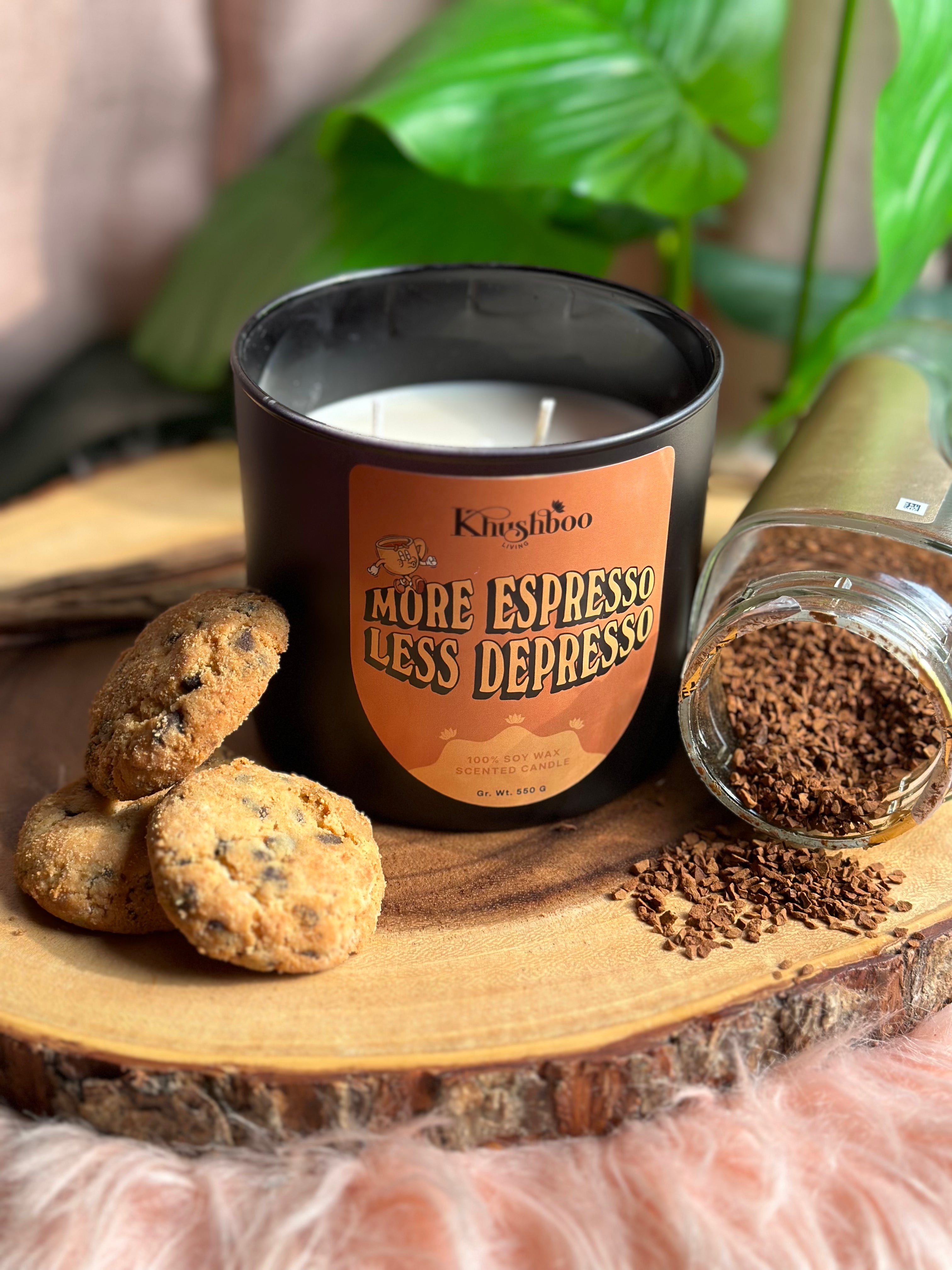 More Espresso Less Depresso 3-Wick Candle