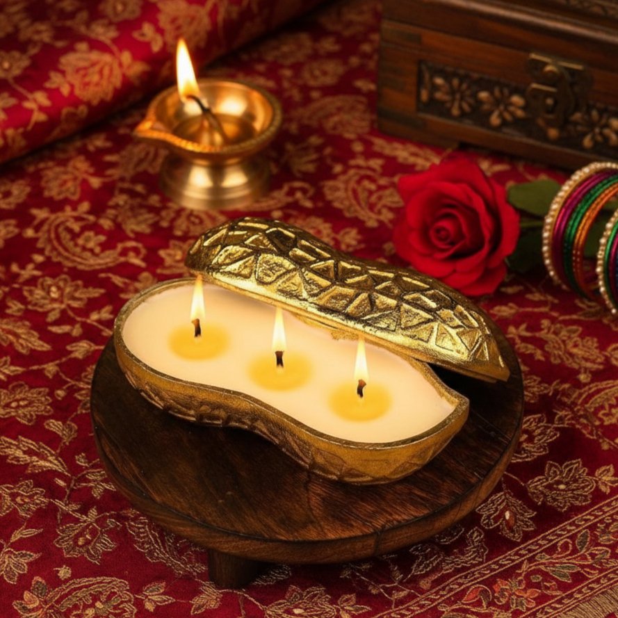 MOONGFALI 3-Wick Scented Candle (5inch)