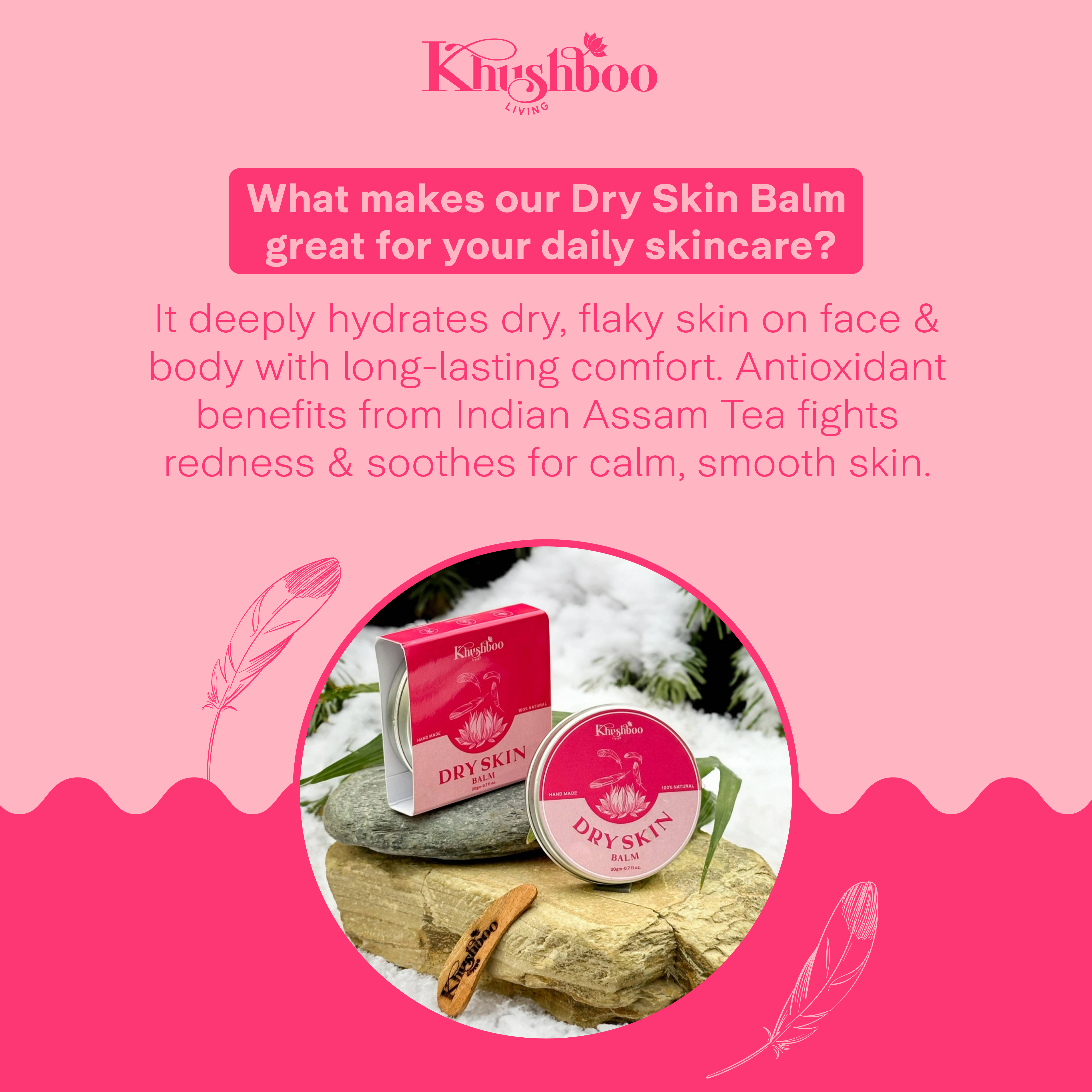 Dry Skin Balm 100% Natural & Handmade