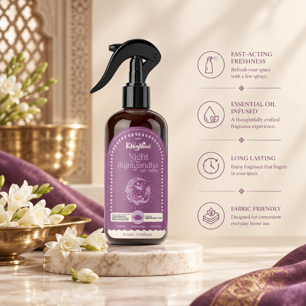 Night Rajnigandha Luxury Room Freshener by Khushboo Living