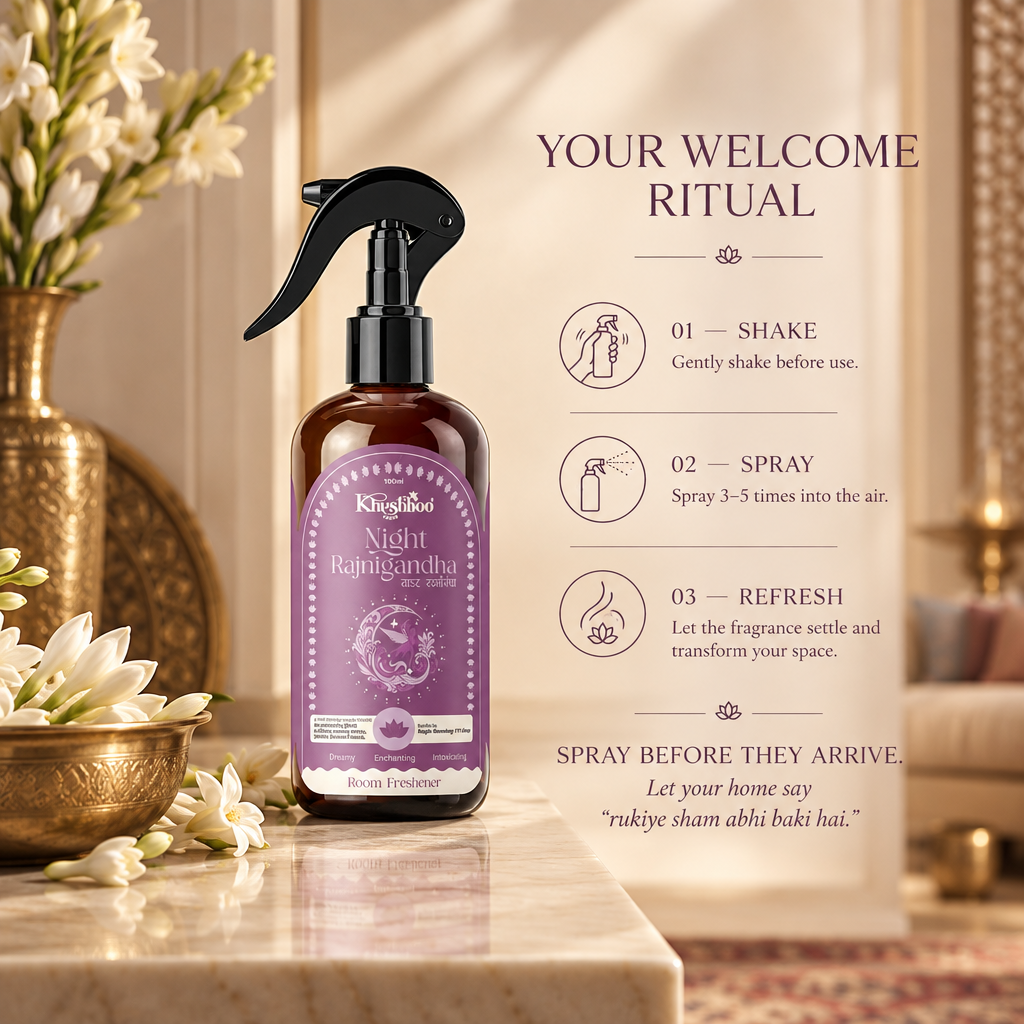 Night Rajnigandha Luxury Room Freshener by Khushboo Living