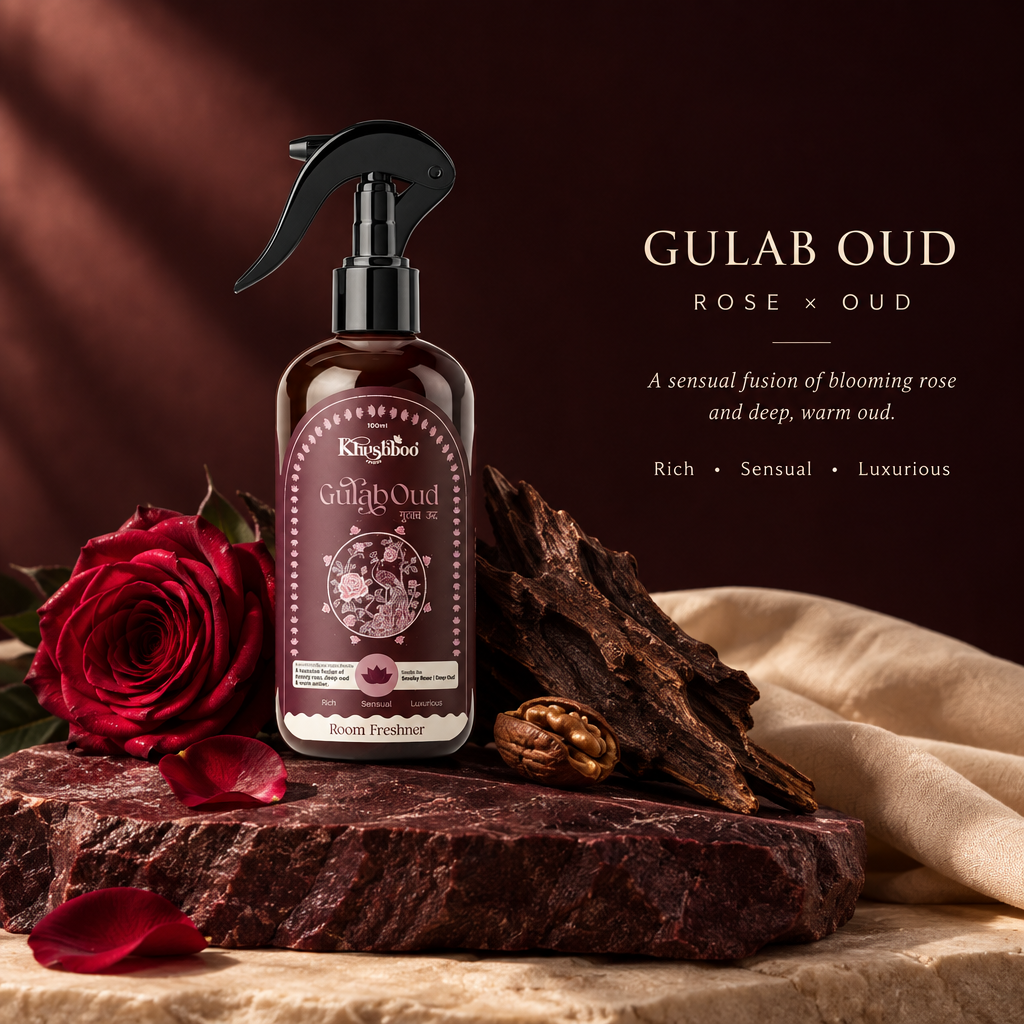 Gulab Oud Luxury Room Freshener by Khushboo Living