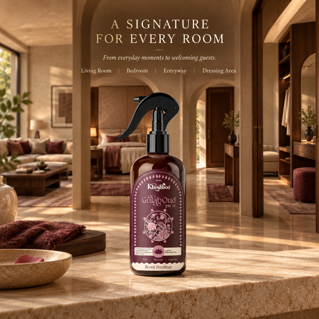 Gulab Oud Luxury Room Freshener by Khushboo Living