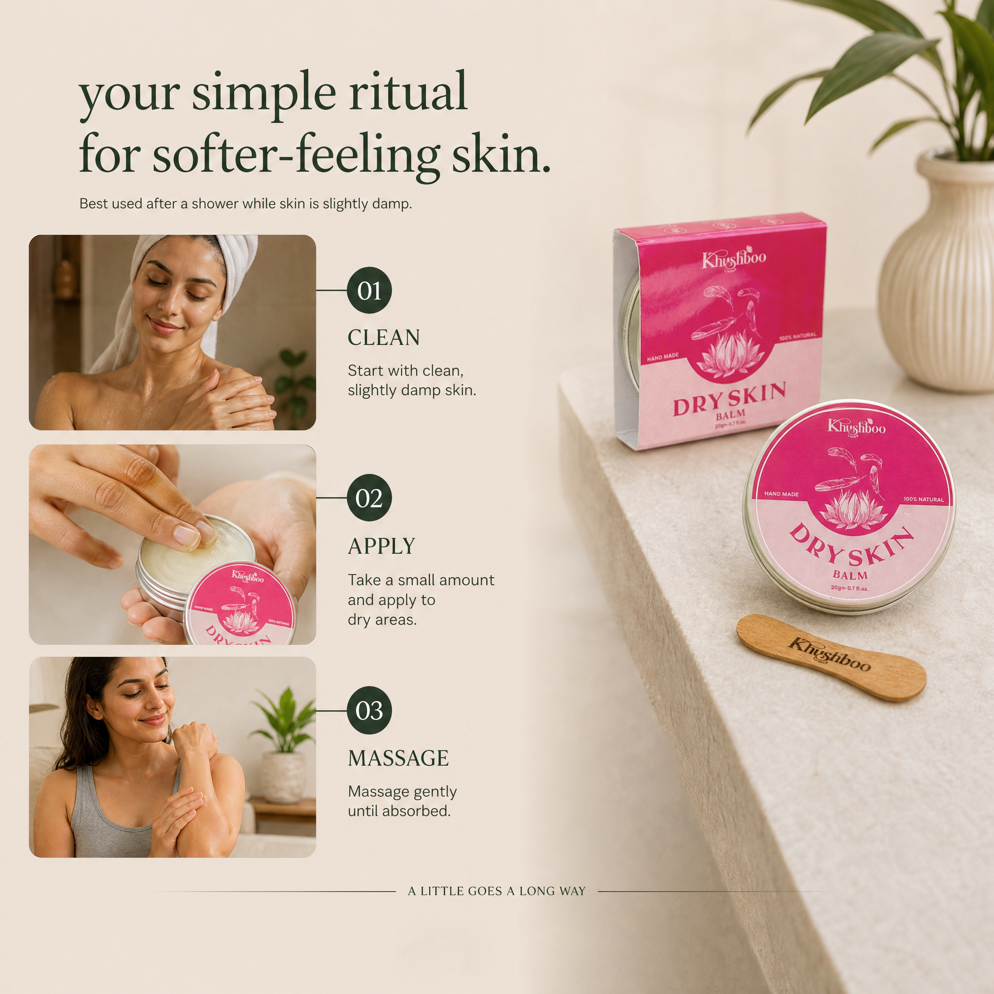 Dry Skin Balm 100% Natural & Handmade