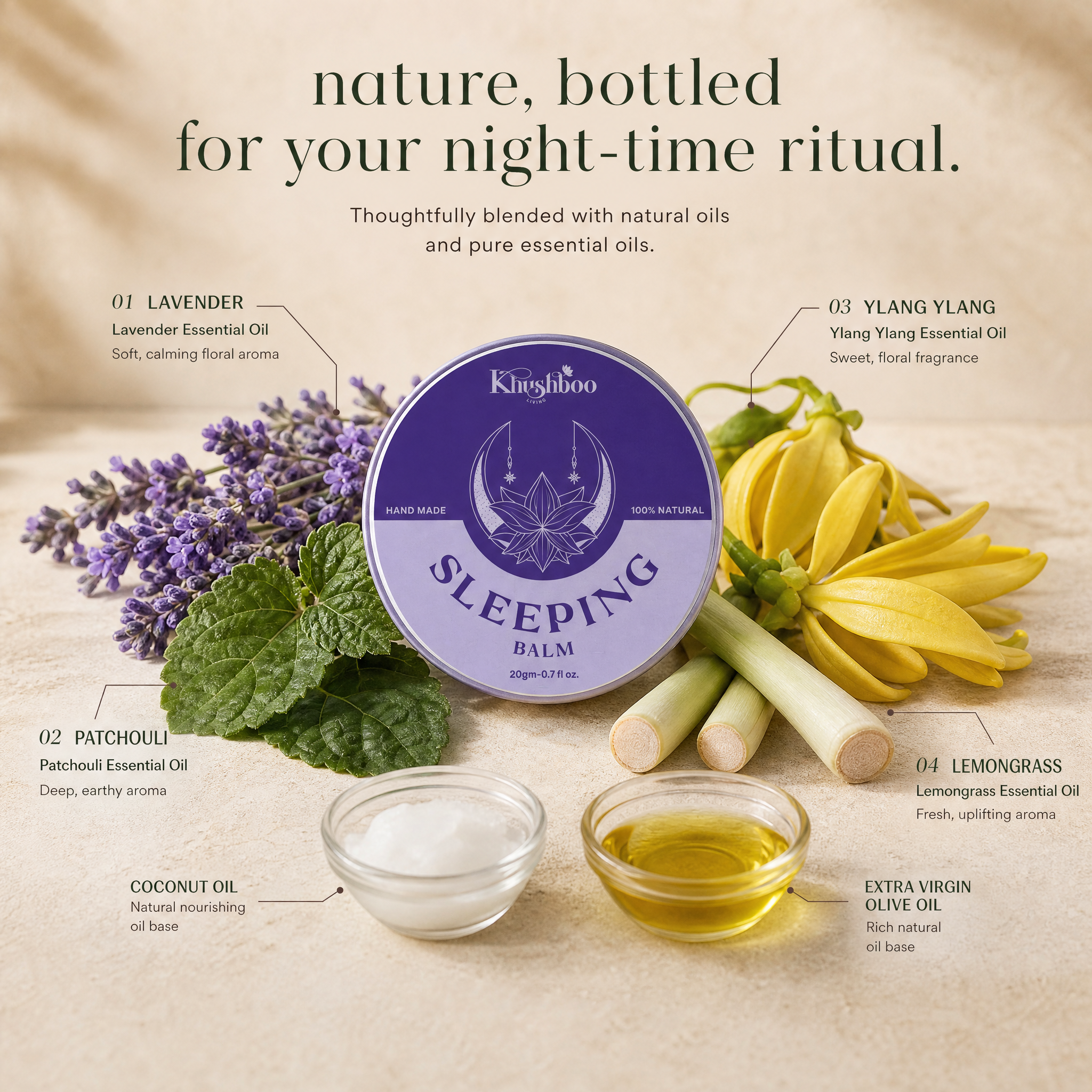 Sleeping Balm - 100% Natural sleep balm  | Made with Pure Essential Oils-Goodnight