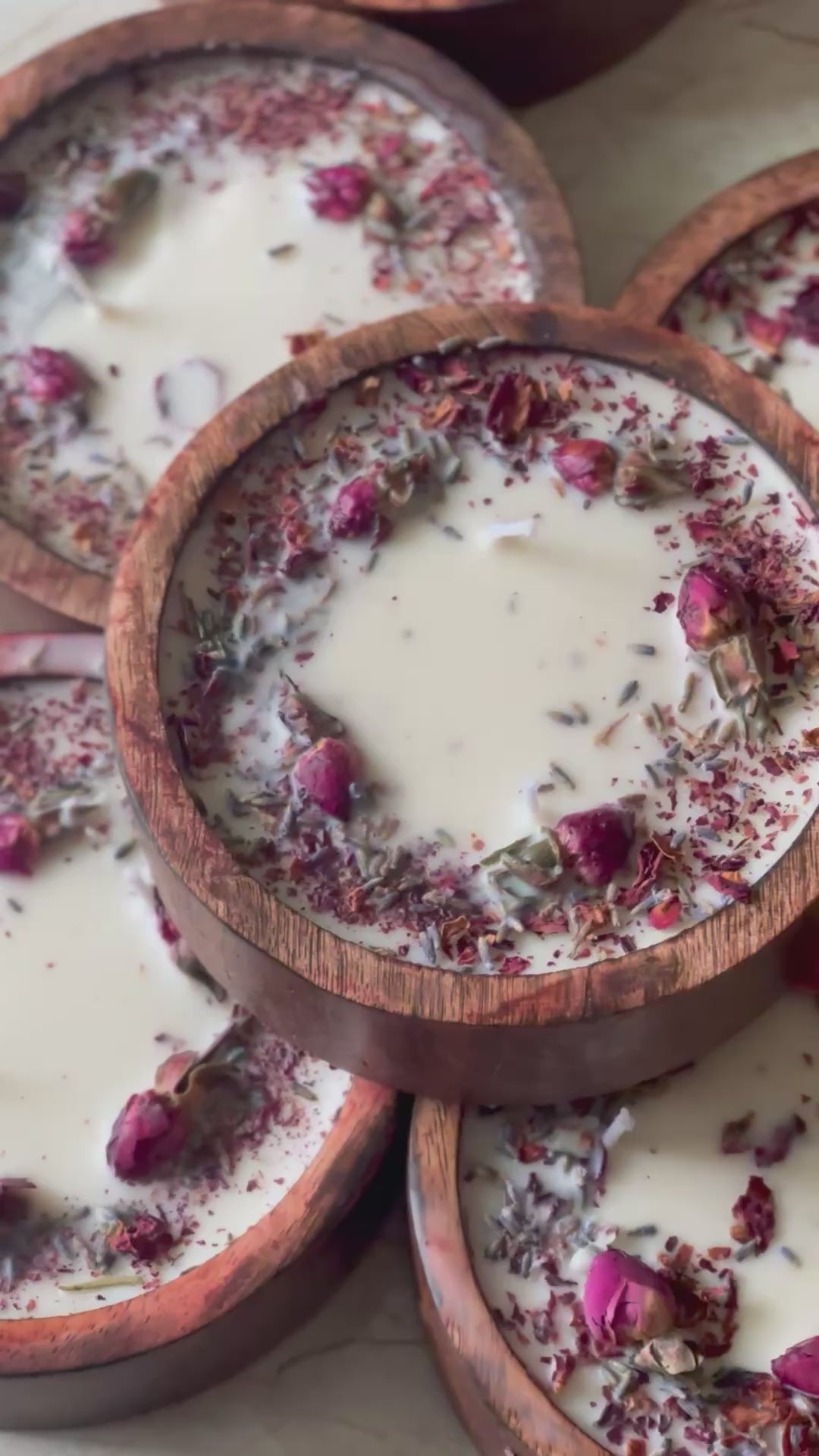 Wooden Bowl Scented Candle