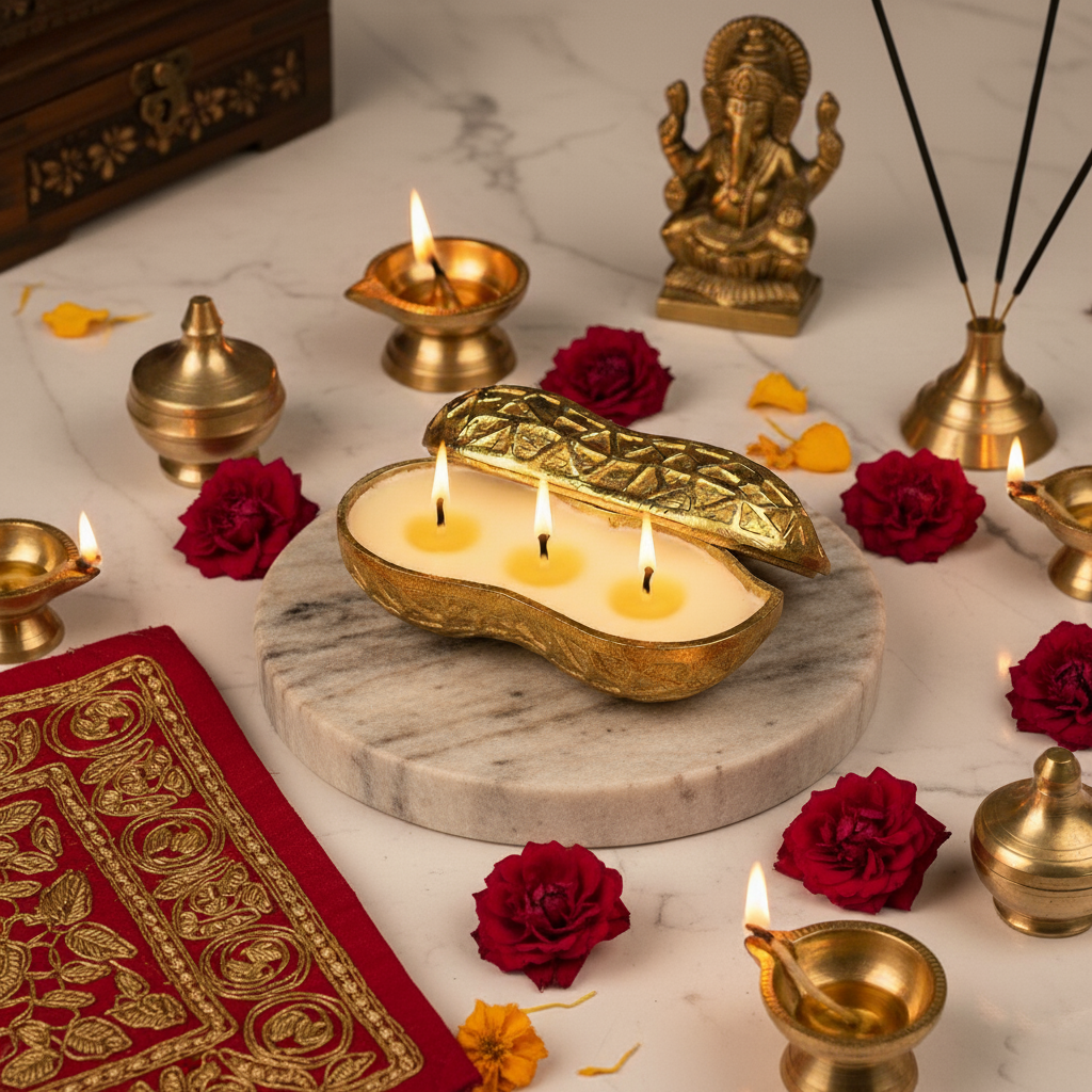 MOONGFALI 3-Wick Scented Candle (5inch)