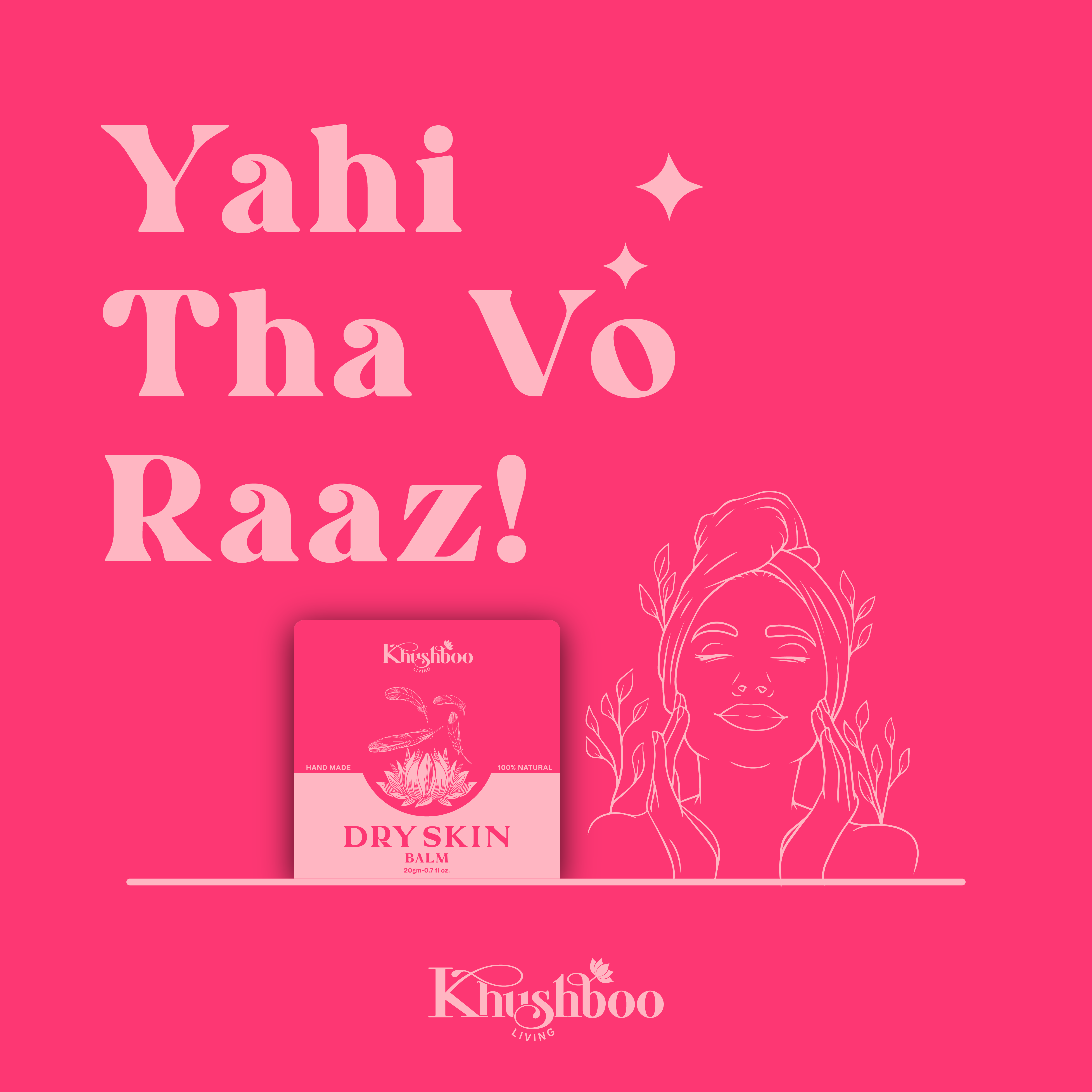 Dry Skin Balm 100% Natural & Handmade