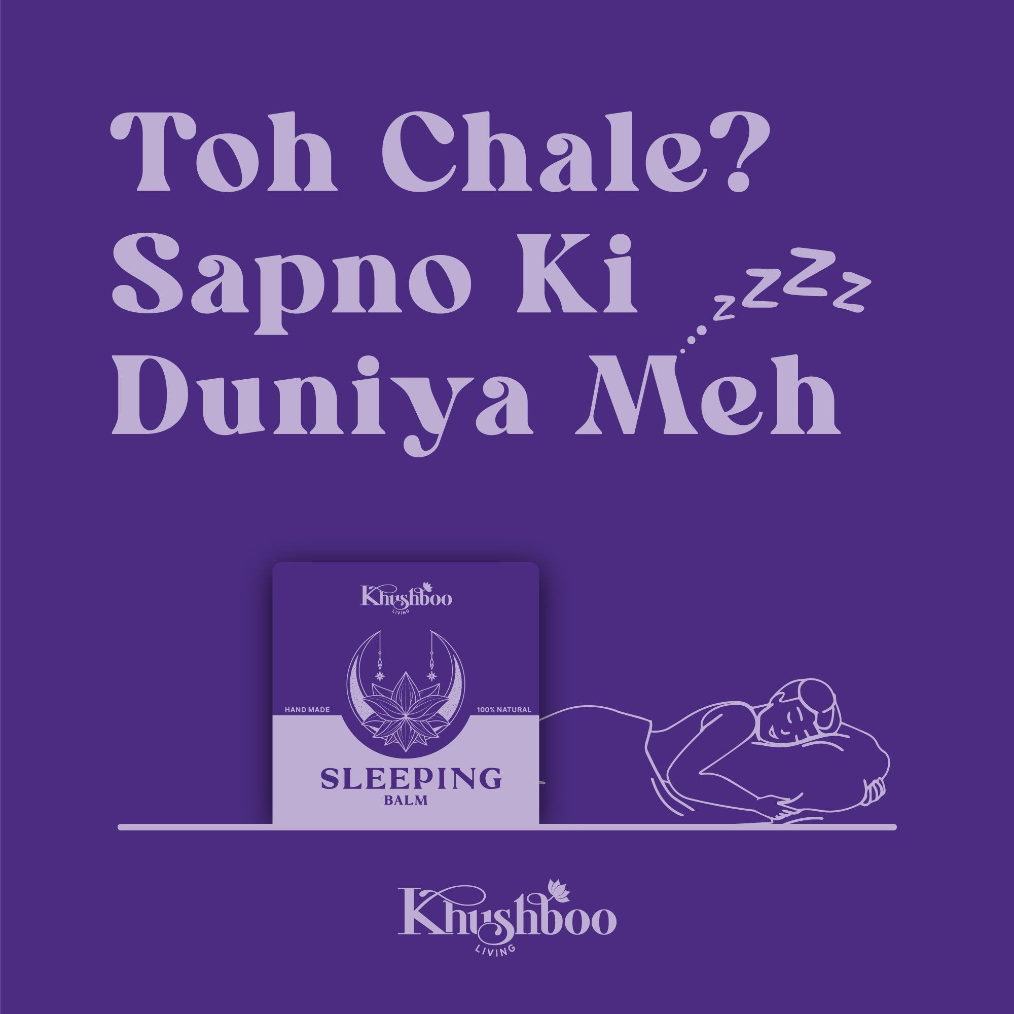 Sleeping Balm - 100% Natural sleep balm  | Made with Pure Essential Oils-Goodnight